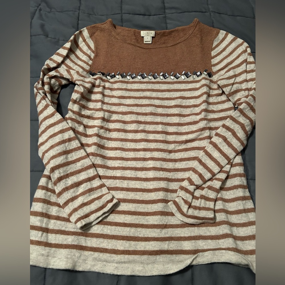 J Crew beaded sweater